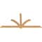 Ekena Millwork Redmond Smooth Timber Gable Bracket, Western Red Cedar, 72"W x 36"H x 1 1/2"D x 3 1/2"F, 12/12 Pitch GBW072X36X0204RED00SWR - alternate 5